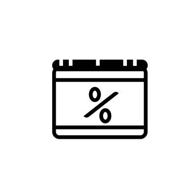 Beyaz arka plan üzerinde inci izole yüzde simgesi çizgi anahat stili