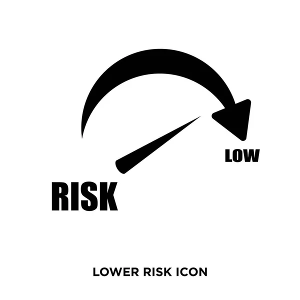 Lower risk icon — Stock Vector