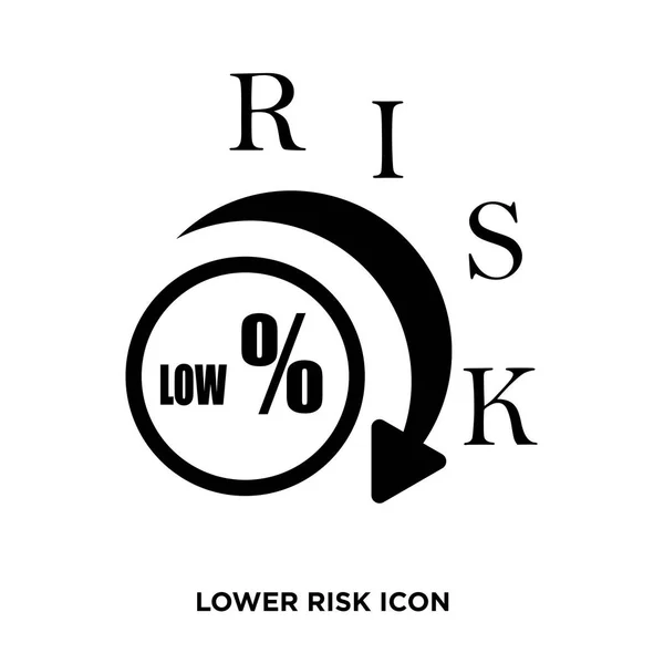 Lower risk icon — Stock Vector