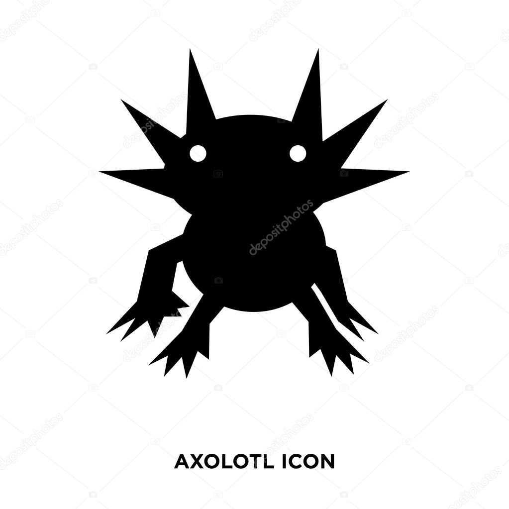 Axolotl icon vector isolated on white background for your mobile and web app design illustration