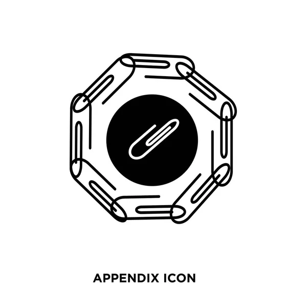 Apéndice icono vector — Vector de stock