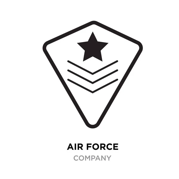 Изображения логотипа военно-воздушных сил, иконка военной эмблемы с изображением st — стоковый вектор
