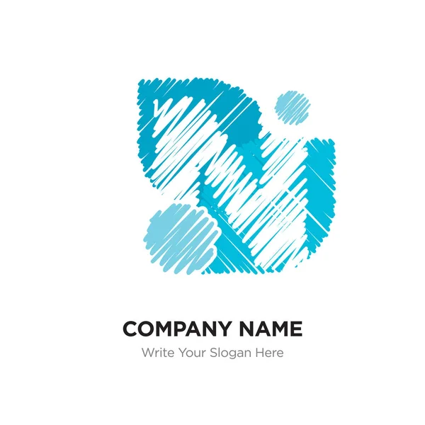 N Letter Logo mit Vintage Grunge Cut Design. Zerstörte Zeichnung — Stockvektor