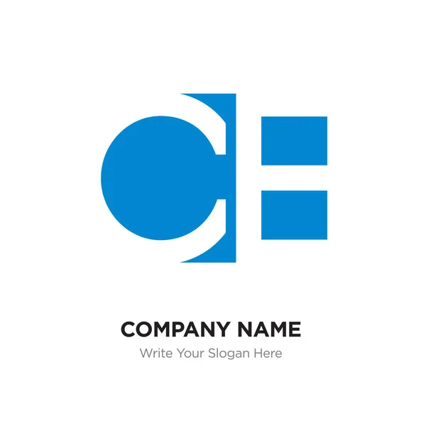 Αφηρημένη γράμμα π.χ. Cb λογότυπο πρότυπο σχεδίασης, ΠΡΩΤΟ μπλε αλφάβητο — Διανυσματικό Αρχείο