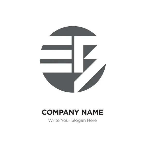 Abstract letter EB BE logo design template, Black Alphabet initi