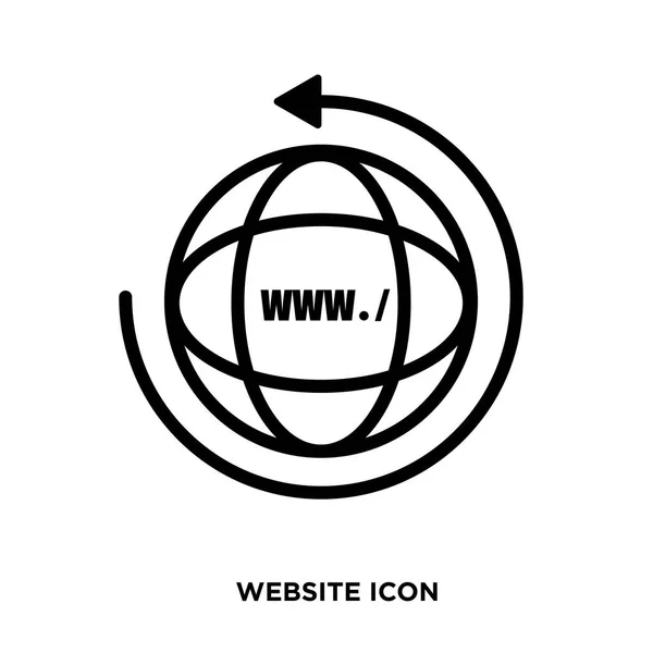Icono del sitio web, vector web en el estilo plano de moda aislado en backgr — Vector de stock