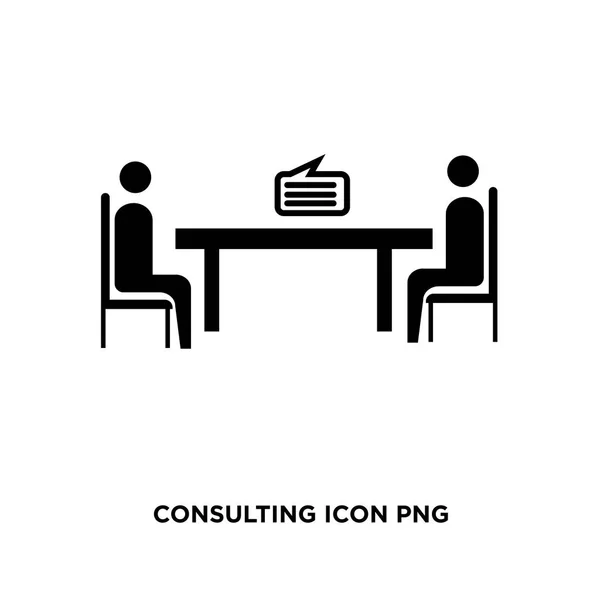 Icono de consulta png, signo de vector plano aislado en el fondo blanco — Vector de stock