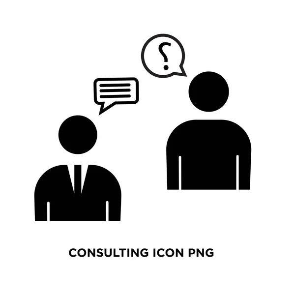 Icono de consulta png, signo de vector plano aislado en el fondo blanco — Vector de stock