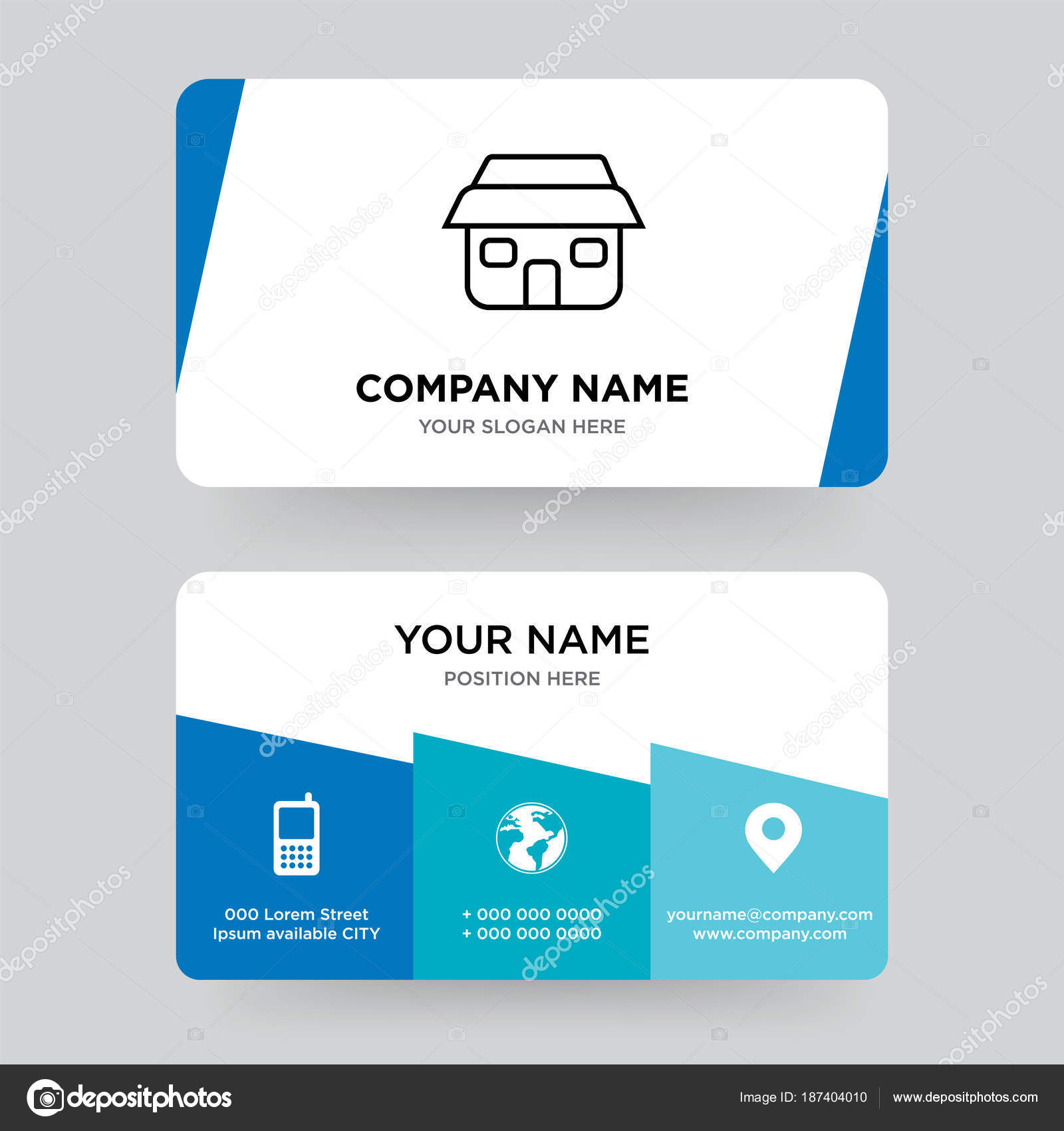 Home Business Card Design Template Visiting For Your