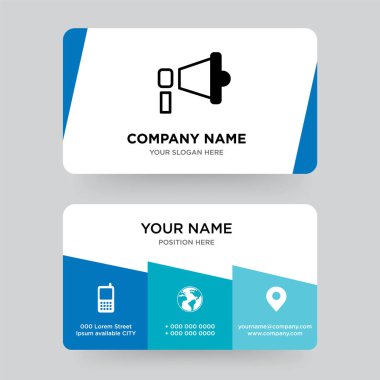 Ses kartvizit tasarım şablonu, firmanızı ziyaret, 
