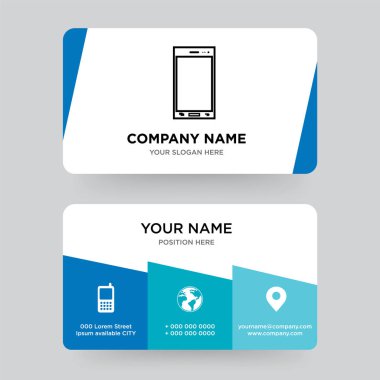 Telefon kartvizit tasarım şablonu, firmanızı ziyaret, 
