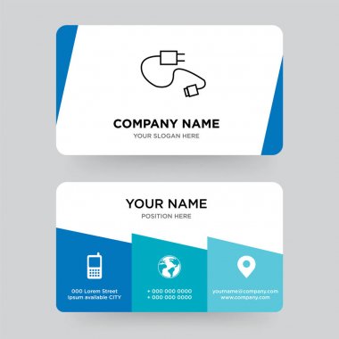 Şarj cihazı kartvizit tasarım şablonu, firmanızı ziyaret