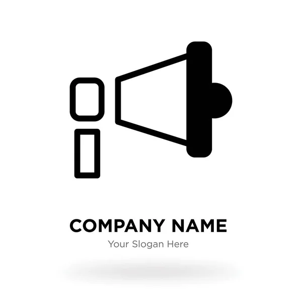 Ljud company logo design mall, Business corporate vektor ic — Stock vektor