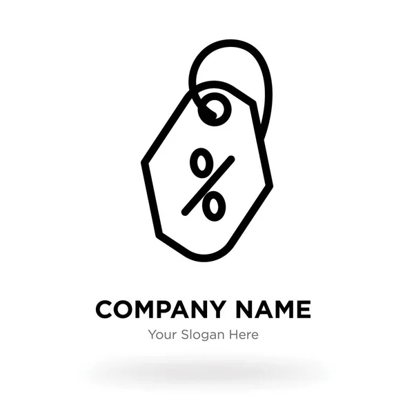 Cena tag firmy logo szablon projektu, Mapa corporate Business — Wektor stockowy