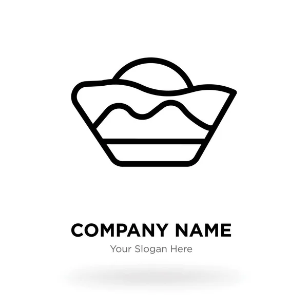 Πρότυπο σχεδίασης λογότυπο εταιρείας κουβά γραμμή, vec εταιρικών επιχειρήσεων — Διανυσματικό Αρχείο