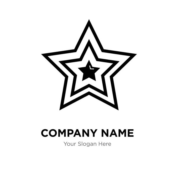 Star company logo design template, Business corporate vector ico