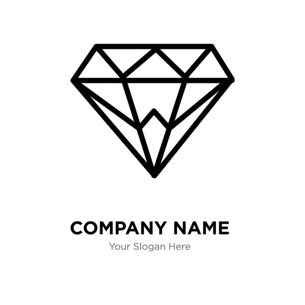 Diamant bedrijf logo ontwerpsjabloon, Business corporate vector — Stockvector