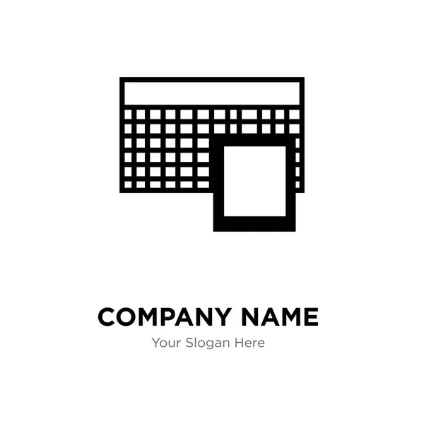 電卓会社ロゴのデザイン テンプレート、ビジネス企業 vect — ストックベクタ