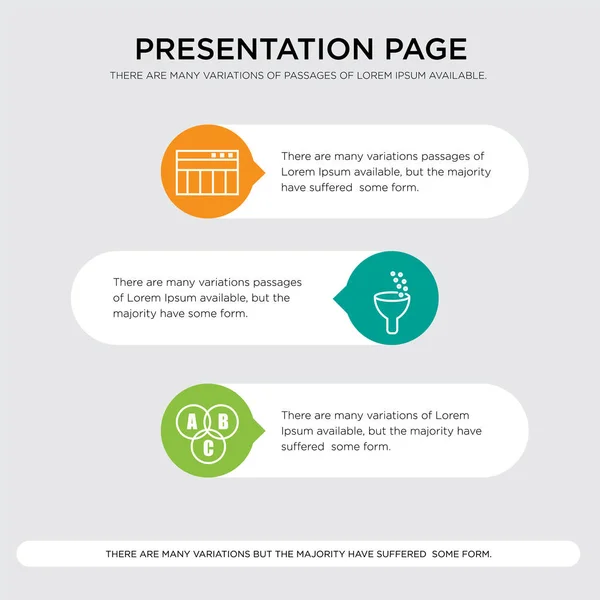 Datos interconectados, Análisis de datos, Tabla de presentación de datos — Vector de stock