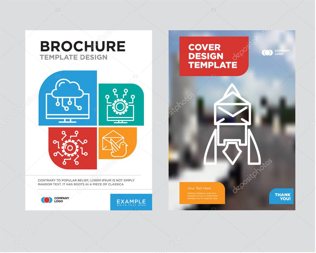 Email brochure flyer design template