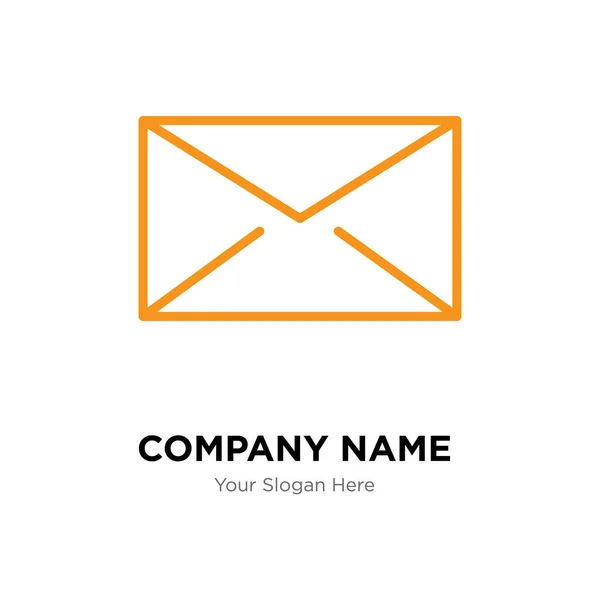 Closed envelope company logo design template — Stock Vector