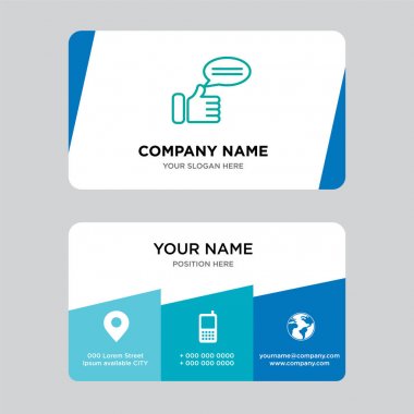 yorum kartvizit tasarım şablonu