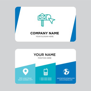 e-posta kutusunu kartvizit tasarım şablonu