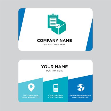 Ticari teslimat kartvizit tasarım şablonu