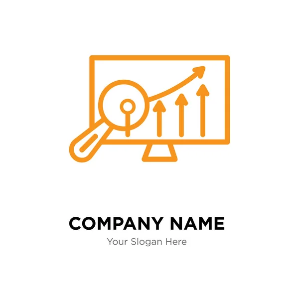 Analytics beállításai cég logo design sablon — Stock Vector