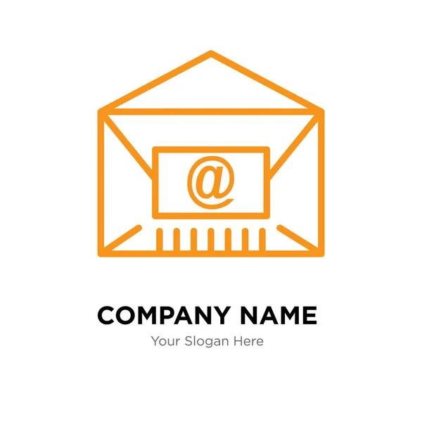 Mail company logo design template — Stock Vector