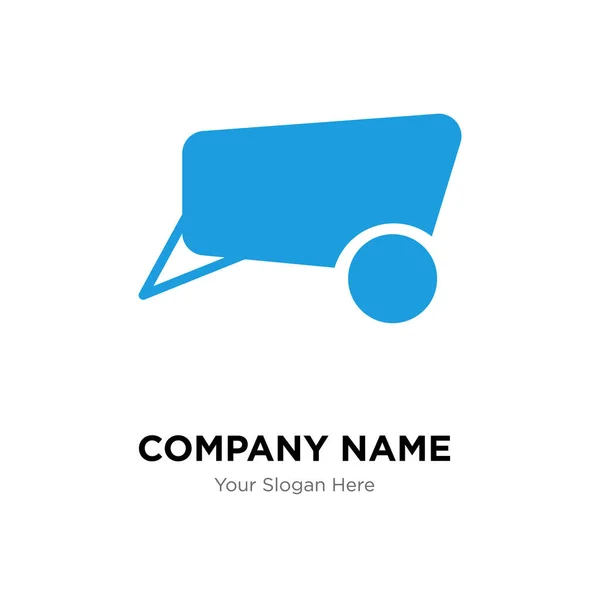 Yük arabası şirket logo tasarım şablonu — Stok Vektör