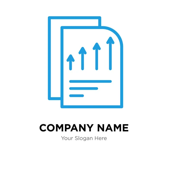Bar diagram oldalsablon cég logo tervezés — Stock Vector