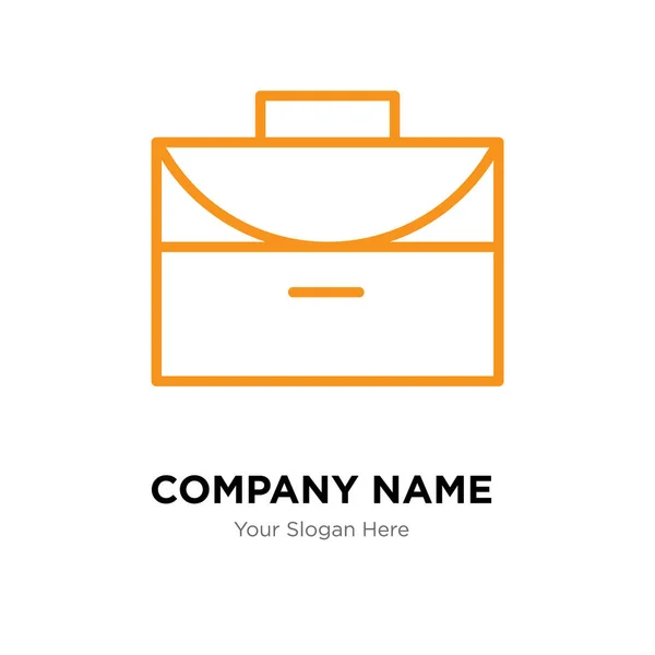 Oficina maletín empresa logotipo diseño plantilla — Vector de stock