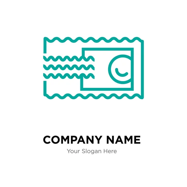 Πρότυπο σχεδίασης λογότυπο εταιρείας σφραγίδα — Διανυσματικό Αρχείο