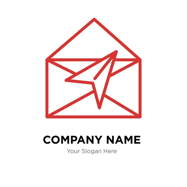Modèle de conception de logo de compagnie de courrier — Image vectorielle