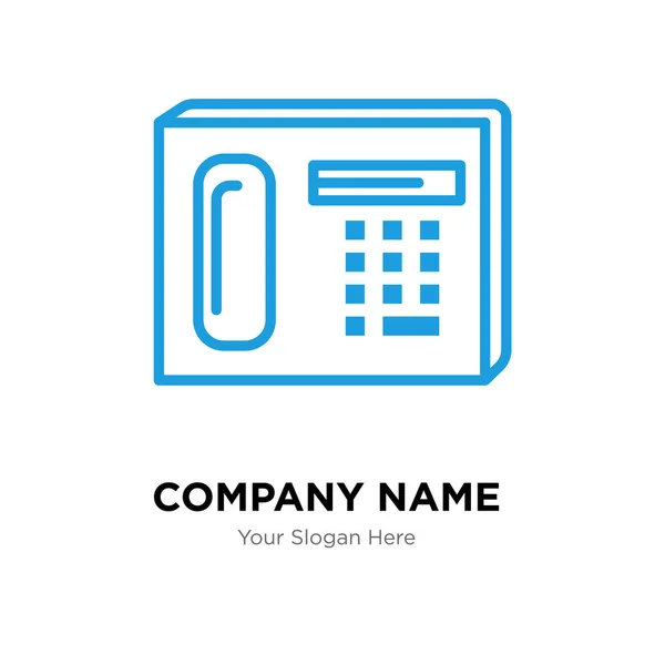 Phone company logo design template — Stock Vector