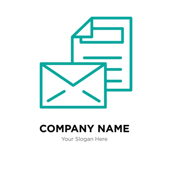 Mail firma logo design vorlage — Stockvektor