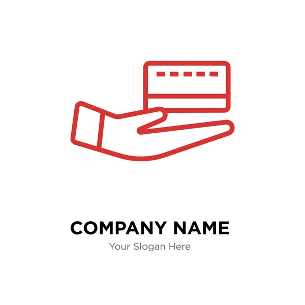 カード会社のロゴのデザイン テンプレート — ストックベクタ