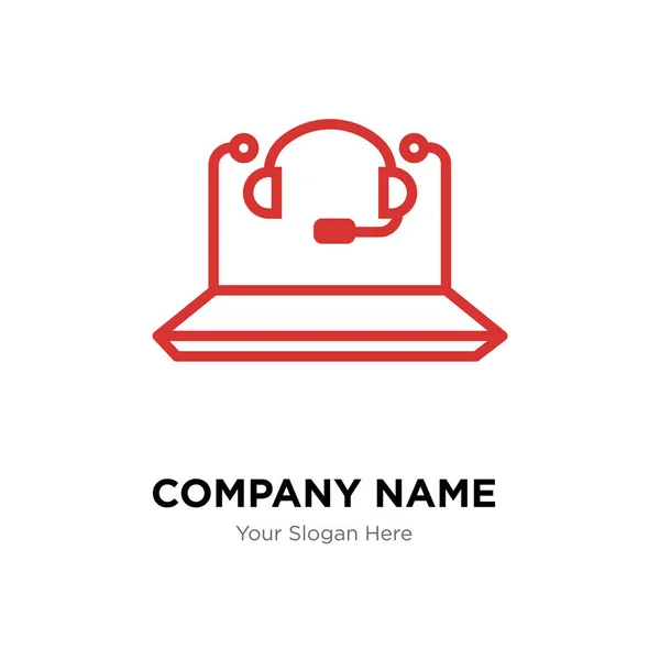 Modelo de design de logotipo da empresa Call Center — Vetor de Stock