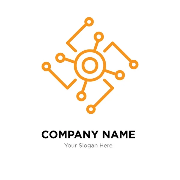 CPU företagsmall logo design — Stock vektor