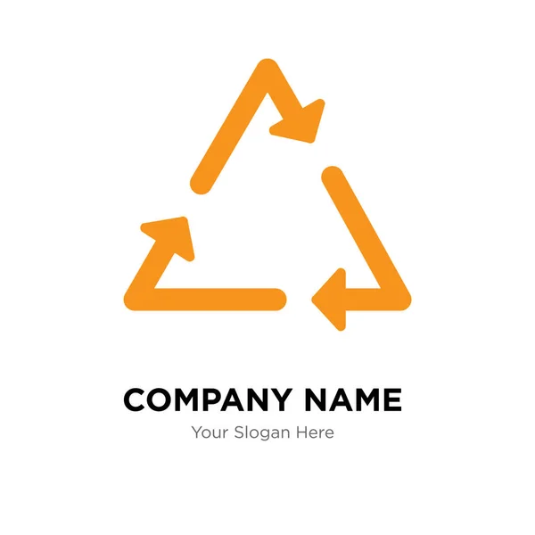 Triangle company logo design template — Stock Vector