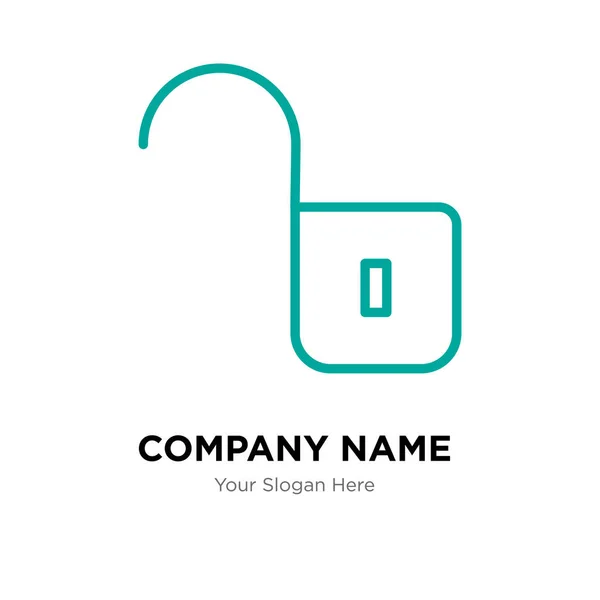 Разблокированный шаблон логотипа компании — стоковый вектор