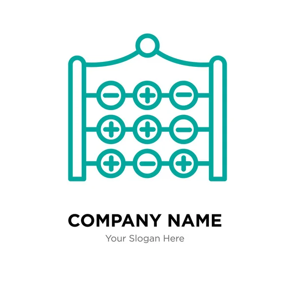 Tic tac toe company logo design template — Stock Vector