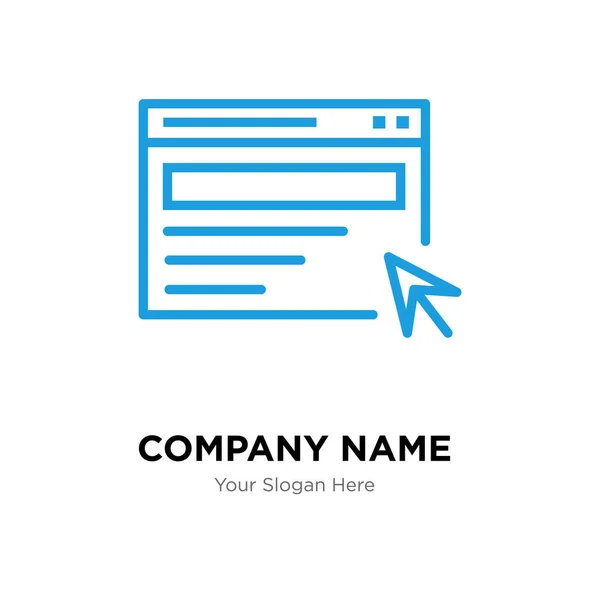 Sök företag logo designmall — Stock vektor