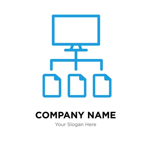 Πρότυπο σχεδιασμού λογότυπο εταιρείας ροής δεδομένων — Διανυσματικό Αρχείο