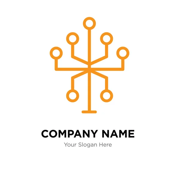 Infographic company logo design template — Stock Vector