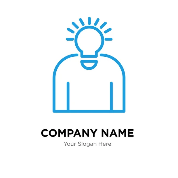 Idea company logo design template — Stock Vector