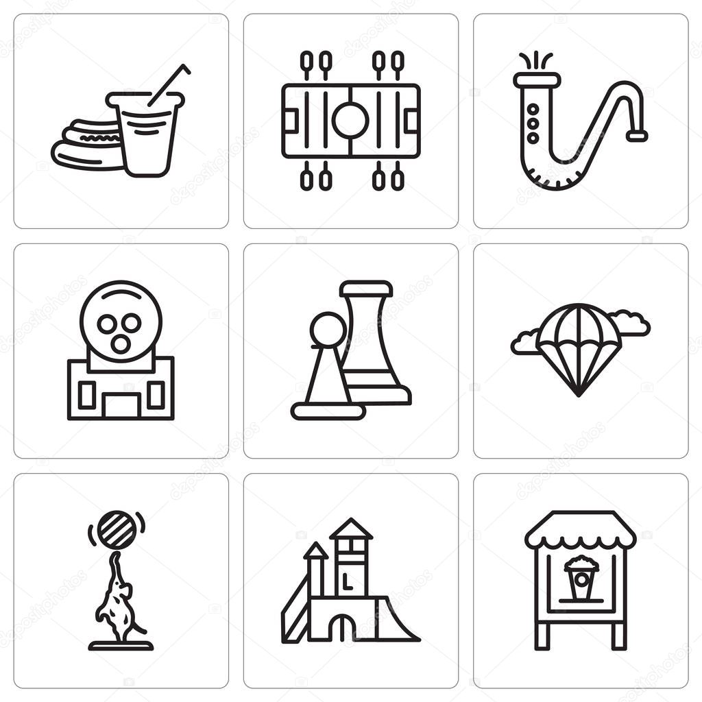 Set Of 9 Simple Editable Icons Such As Popcorn Playground Elephant Parachute Chess Gum Saxophone Soccer Hot Dog Can Be Used For Mobile Web Ui Premium Vector In Adobe Illustrator Ai Set Of 9 Simple Editable Icons Such As Popcorn Playground Elephant Parachute Chess Gum Saxophone Soccer Hot Dog Can Be Used For Mobile Web Ui Premium Vector In Adobe Illustrator Ai