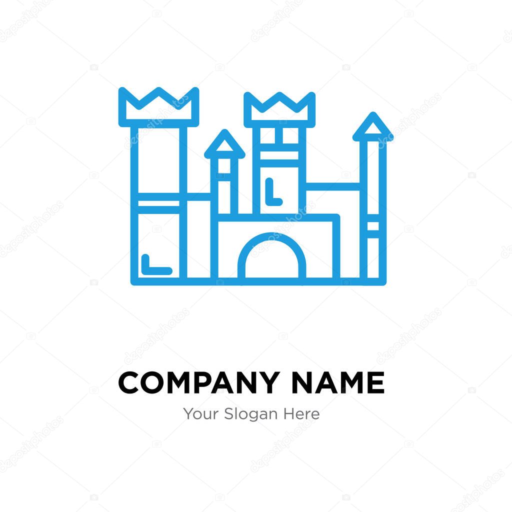 Castle company logo design template