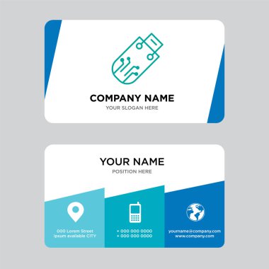 Pendrive kartvizit tasarım şablonu